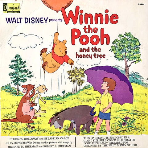 DISNEY - Winnie The Pooh & The Honey Tree [1965] LP with book. USED