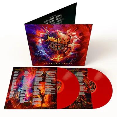 JUDAS PRIEST - Invincible Shield [2024] Indie Exclusive, Red Colored Vinyl, 2LPs. NEW