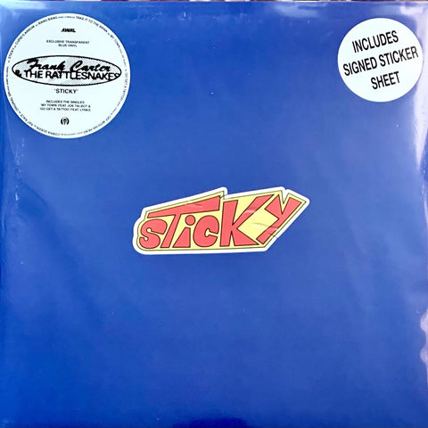 CARTER, FRANK & THE RATTLESNAKES - Sticky [2021] Ltd Ed Transparent Blue Vinyl. NEW