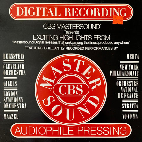 CBS MASTERWORKS: HIGHLIGHTS (various artists) [1981] audiophile promo sampler. USED