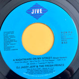 DJ JAZZY JEFF & THE FRESH PRINCE "Nightmare On My Street" / instrumental [1988] 7" single. USED