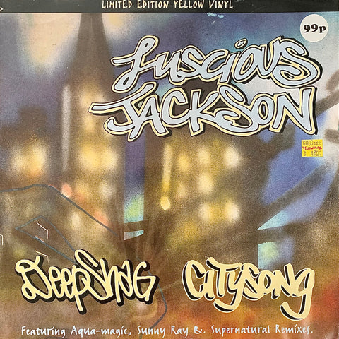 LUSCIOUS JACKSON "Deep Shag" / "City Song" [1994] Ltd Ed. Rare UK yellow 12" single. USED