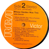 DENVER, JOHN - Whose Garden Was This [1970] USED