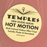 TEMPLES - Hot Motion [2019] "galaxy effect" colored vinyl, large poster. Like new. USED