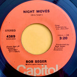 SEGER, BOB "Night Moves" / "Ship Of Fools" [1976] 7" single. USED