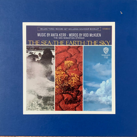 KERR, ANITA & ROD MCKUEN - The Sea, The Earth, The Sky [1968] 3 LP boxset w book. USED