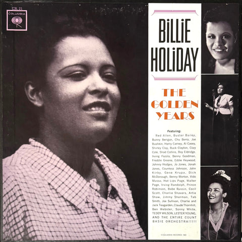 HOLIDAY, BILLIE - The Golden Years (3LP) [197?]  boxset, w 20 page booklet. USED