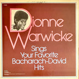 WARWICK, DIONNE - Sings Your Favorite Bacharach-David Hits [1973] USED