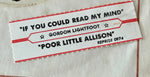 LIGHTFOOT, GORDON - "If You Could Read My Mind" / "Poor Little Allison" [1970] 7" single. USED