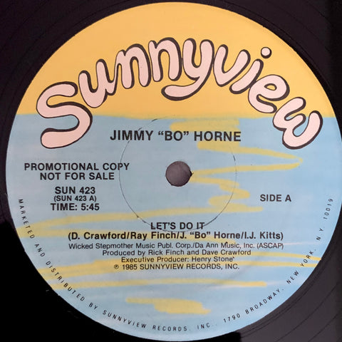 HORNE, JIMMY "BO" - "Let's Do It" [1985] promo 12" single. USED