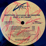 BABYFACE feat. TONI BRAXTON - "Give U My Heart" [1992] 7 mixes. 12" single. USED