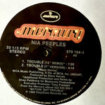 PEEPLES, NIA - "Trouble" [1988] 12" single, 4 mixes. USED