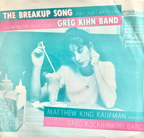 KHIN, GREG - "The Breakup Song" / "When The Music Starts" [1981] 7" single. USED