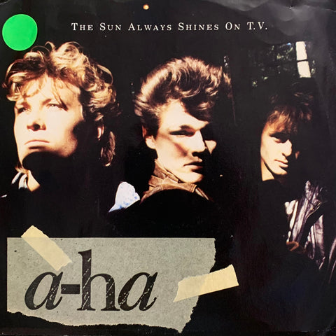 a-ha - "The Sun Always Shines On TV" / "Driftwood" (non-LP) [1985] 7" single. USED