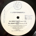 POINDEXTER, BUSTER - "All Night Party" [1989] 12" single, 5 mixes. USED