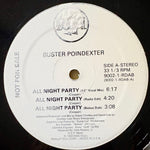 POINDEXTER, BUSTER - "All Night Party" [1989] 12" single, 5 mixes. USED