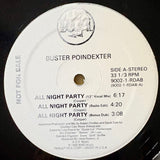 POINDEXTER, BUSTER - "All Night Party" [1989] 12" single, 5 mixes. USED