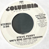 PERRY, STEVE - "She's Mine" album / edited versions [1984] 7" single, promo. USED