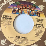 SUMMER, DONNA - "Bad Girls" [1979] promo Mono / Stereo. USED