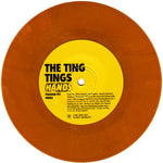 TING TINGS, THE - "Hands" album version / Passion Pit remix [2013] 7" single, orange marbled vinyl. USED
