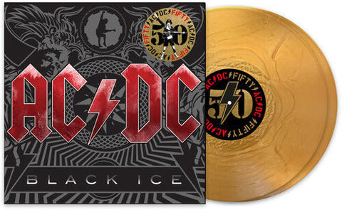 AC/DC  - Black Ice (50th Anniversary Edition [2024] 2LP, Gold Color Vinyl. NEW