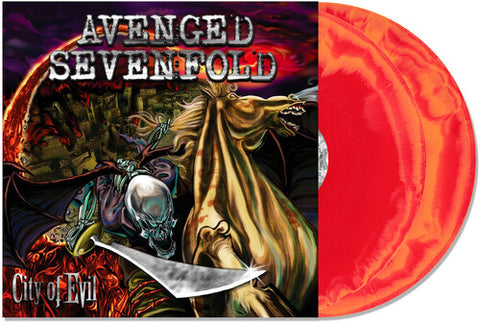 Avenged Sevenfold City of Evil (Limited Edition, Indie Exclusive, Orange & Red Swirl Colored Vinyl) [Explicit Content] (2 Lp's)
