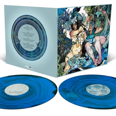 BARONESS - Blue Record [2024] 2LPs. Cyan Blue, Milky Clear and Black Ripple Effect Colored Vinyl. NEW