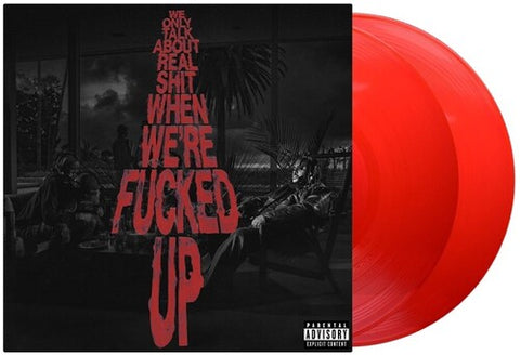 BAS - We Only Talk About Real Shit When We're Fncked Up [2024] Transparent Red 2LP. NEW