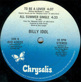 IDOL, BILLY - "To Be A Lover" / "All Summer Songs" [1986] 12" single. USED