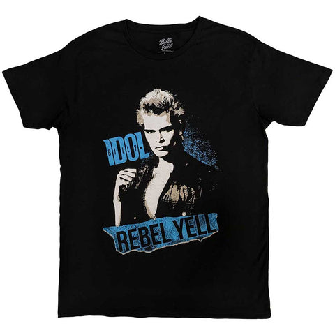 T-SHIRTS - Billy Idol Rebel Yell Blue