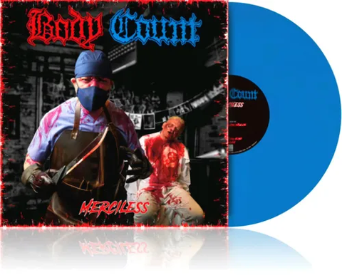 BODY COUNT - Merciless [2024] Indie Exclusive, "Cold- Blooded" Blue Colored Vinyl. NEW