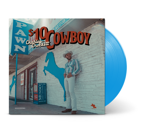 CROCKETT, CHARLEY - $10 Cowboy [2024] Indie Exclusive, Opaque Sky Blue Colored Vinyl. NEW