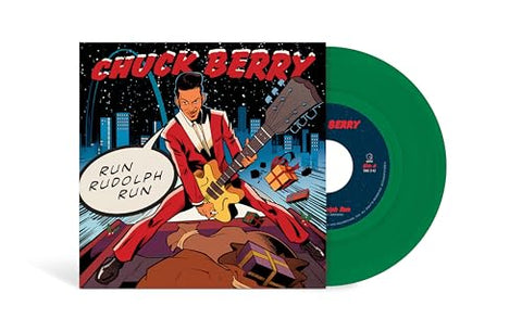 BERRY, CHUCK - "Run Rudolph Run" / "Merry Christmas Baby" [2024] 7" Single. Evergreen Colored Vinyl. NEW