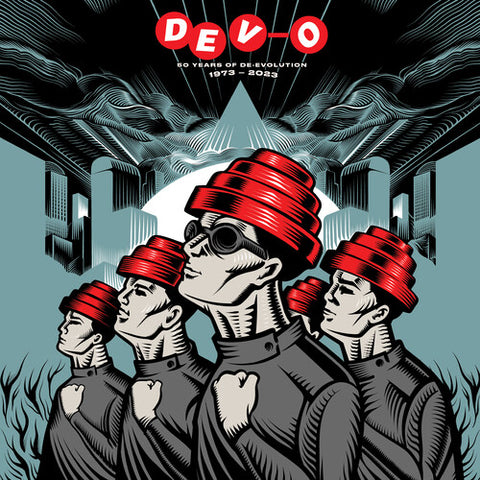 DEVO - 50 Years Of De-evolution 1973-2023 [2023] Rocktober, 2LPs, Red & Blue Colored Vinyl. NEW