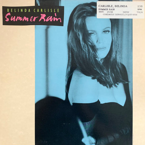 CARLISLE, BELINDA - "Summer Rain (extended version)" [1990] 12" single. USED