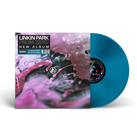 LINKIN PARK - From Zero [Explicit Content] [2024] Translucent Sea Blue Colored Vinyl. NEW