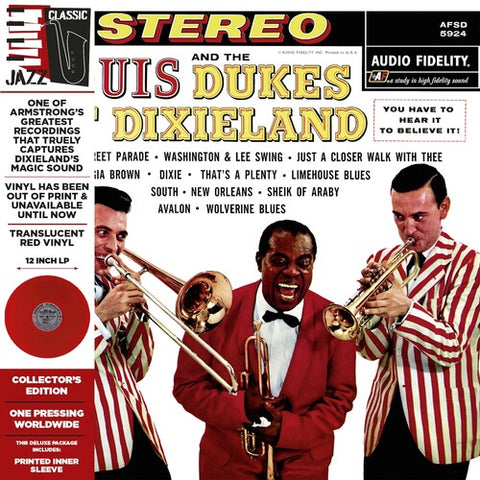 ARMSTRONG, LOUIS - Louis Armstrong and the Dukes of Dixieland [2024] Red Colored Vinyl, Deluxe Edition. NEW