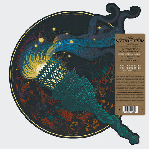 MASTODON -  "Fallen Torches" [2021]  RSD Exclusive, shaped picture disc. NEW