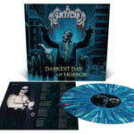 M0RTICIAN - Darkest Day Of Horror [2024] Sea Blue with Splatter Colored Vinyl. NEW