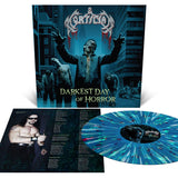 M0RTICIAN - Darkest Day Of Horror [2024] Sea Blue with Splatter Colored Vinyl. NEW