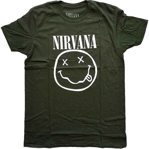 T-SHIRTS - Nirvana White Happy Face