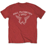 T-SHIRTS - Paul McCartney - Wings Logo Red