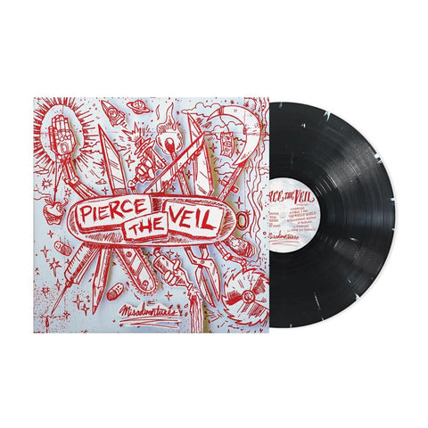 PIERCE THE VEIL - Misadventures [Explicit Content] [2024] Limited Edition, Black & White Splatter Colored Vinyl. NEW