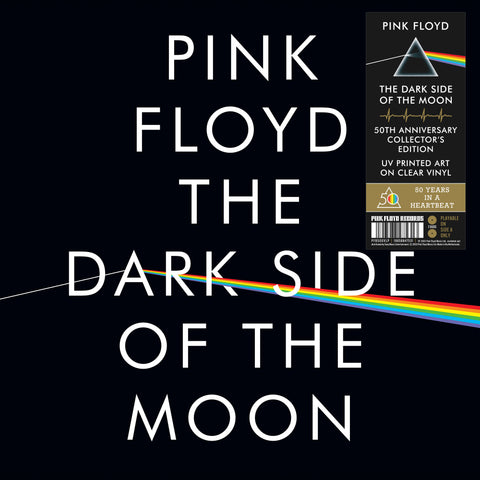 PINK FLOYD - The Dark Side Of The Moon (50th Anniversary) [2024] 2023 Remaster, 2LP UV Printed Clear Vinyl Collector's Edition. NEW