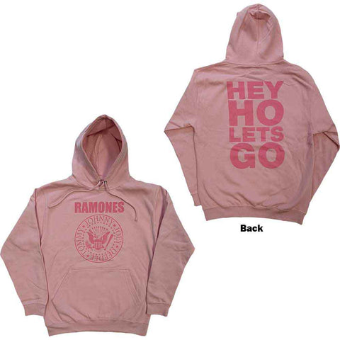 HOODIE - Ramones Pink Hey Ho Seal