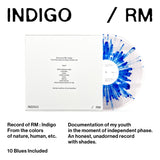 Rm (BTS) - Indigo [2023] Blue splatter vinyl. Comes with Poster, Photo Cards. NEW