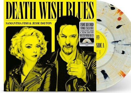 FISH, SAMANTHA - Death Wish Blues [2023]  Indie Exclusive, Ltd Ed Clear Vinyl, w Black, Orange. NEW