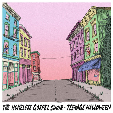 HOMELESS GOSPEL CHOIR, THE & TEENAGE HALLOWEEN - The Homeless Gospel Choir • Teenage Halloween [2022] 4 song EP, Opaque Yellow Vinyl. NEW