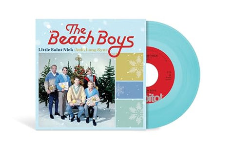 BEACH BOYS, THE -  "Little Saint Nick" / "Auld Lang Syne" [2024]  7" single. Ice Blue Colored Vinyl. NEW