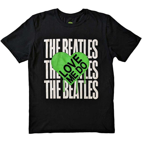 T-SHIRTS - Beatles Love Me Do Graffiti Heart